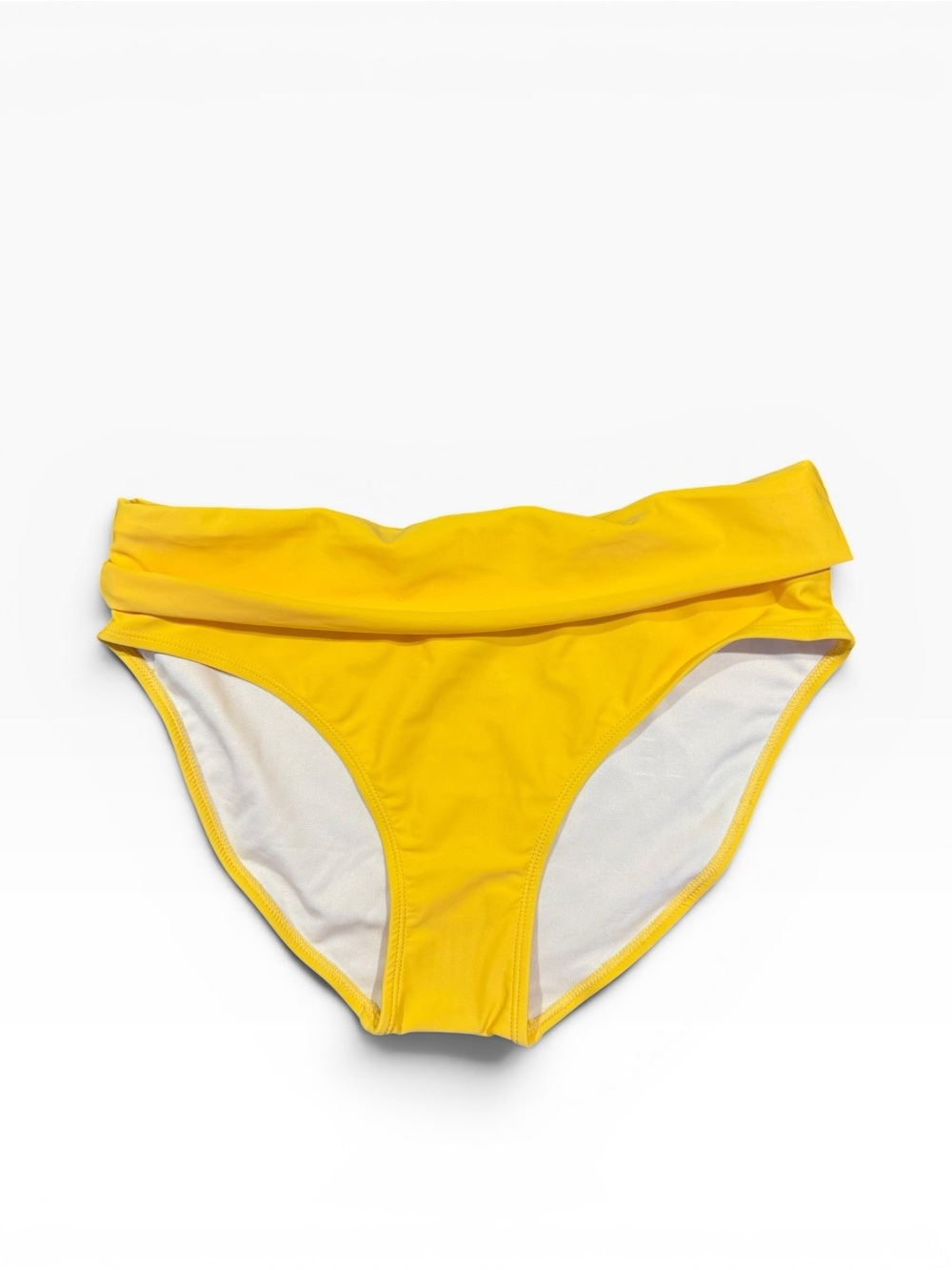 Yellow Fold-Over Bikini Bottom - Women Swim